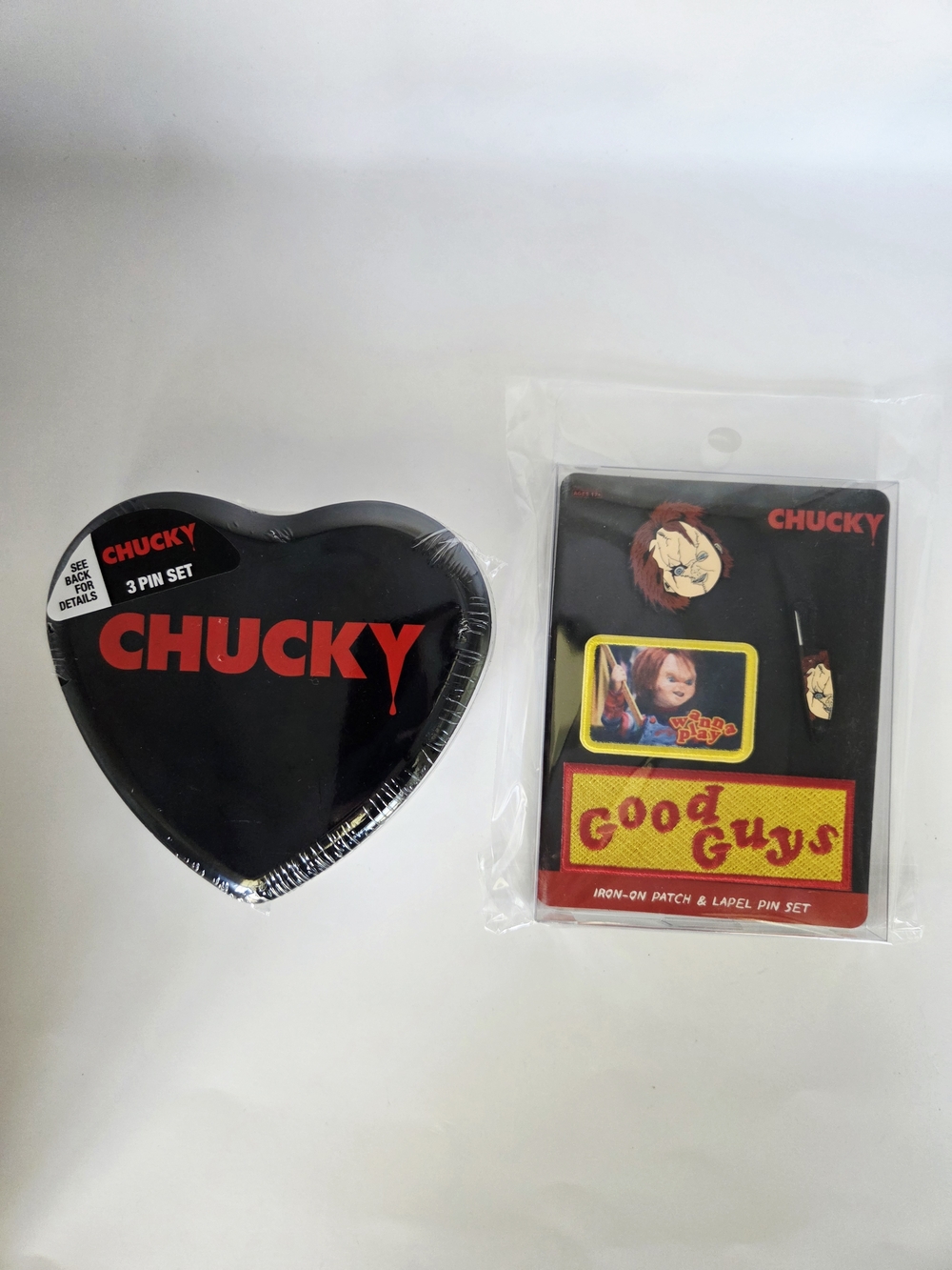NWT Set Of Chucky Pins And Patches  Horror Film